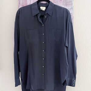 kate spade Men's Dark Blue Casual Button-Down Shirt
